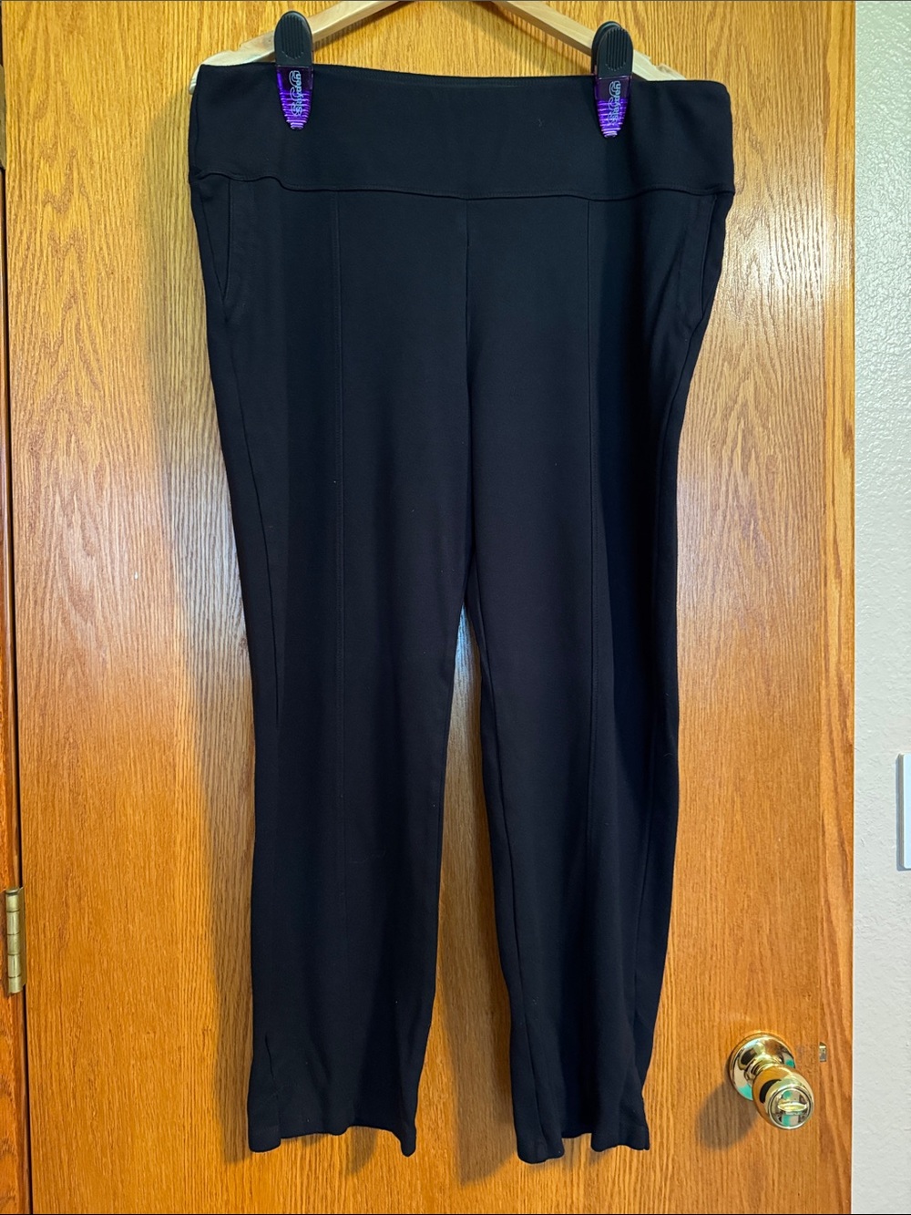 Black Women's Pull-On Pants
